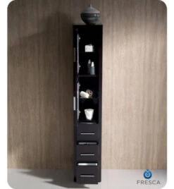 Fresca Torino 12"W X 15"D X 68-1/8"H Espresso Linen Cabinet -Household Items Sales FST6260ES 4 1800x1800