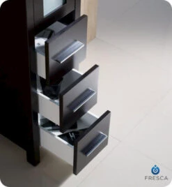 Fresca Torino 12"W X 15"D X 68-1/8"H Espresso Linen Cabinet -Household Items Sales FST6260ES 5 1800x1800