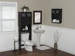 Zenna Home® 23"W X 67"H Espresso Over-The-Toilet Storage Cabinet 7 Zenna Home® 23"W X 67"H Espresso Over-The-Toilet Storage Cabinet -Household Items Sales Modern Collection 1800x1800