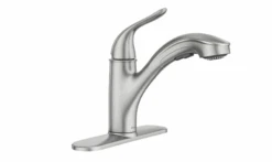 MOEN Brecklyn Single-Handle Pull-Out Sprayer Kitchen Faucet With Power Clean In Spot Resist Stainless