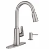 Moen Edwyn Spot Resist Stainless 1-Handle Deck Mount Pull-down Commercial/Residential Kitchen Faucet
