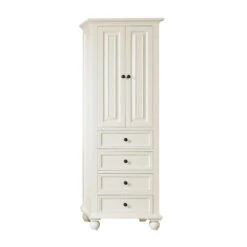 Avanity Thompson 24"W X 16"D X 68"H French White Linen Cabinet