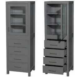 Wyndham Collection Sheffield 24"W X 20"D X 71"H Dark Gray Linen Cabinet 7 Wyndham Collection Sheffield 24"W X 20"D X 71"H Dark Gray Linen Cabinet -Household Items Sales WC 1414 LT DKG CLOSEDANDOPEN ffe1cb75 4db6 4559 a450 e045fad5beea 1800x1800