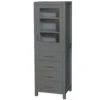Wyndham Collection Sheffield 24"W X 20"D X 71"H Dark Gray Linen Cabinet -Household Items Sales WC 1414 LT DKG 43c390b4 b62d 43b1 942e 4bde68b121dc 1800x1800