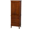 Wyndham Collection Hatton 24"W X 16"D X 71"H Light Chestnut Linen Cabinet -Household Items Sales WC 1616 LT CL 1800x1800