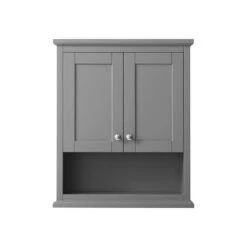 Wyndham Collection Avery 25"W X 9"D X 30"H Dark Gray Bathroom Wall Cabinet -Household Items Sales WC 2323 WC DKG FRONT d79e6759 725d 4687 a3ef 84005e177e27 1800x1800