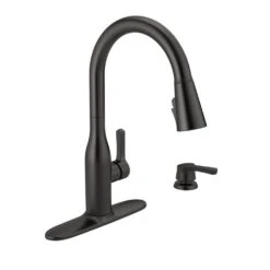 Marca Single-Handle Pull-Down Sprayer Kitchen Faucet With ShieldSpray Technology In Champagne Bronze -Household Items Sales a1b24075704cf79f5954bf03d3fe82f5 1800x1800