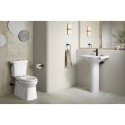 KOHLER Veer 24 In. Vitreous China Pedestal Sink Basin In White With Overflow Drain -Household Items Sales a51c3e89b47024f2654e6e5f7785b316 1800x1800