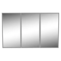 48 In. W X 30 In. H X 5-1/4 In. D Frameless Tri-View Surface-Mount Medicine Cabinet With Easy Hang System In White -Household Items Sales a6faede16c0ea56e4044bbbd04d8b35b 1800x1800