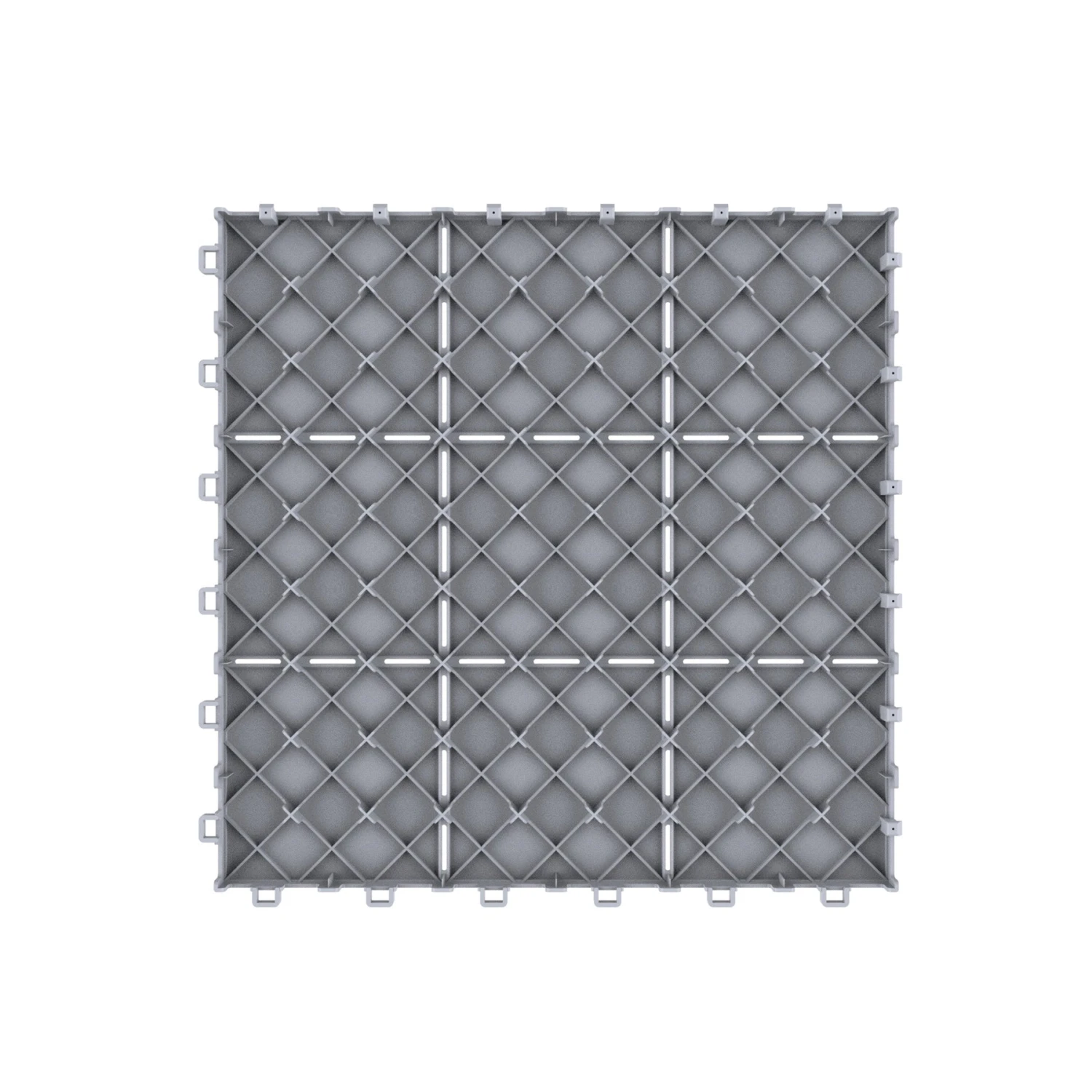 Pure Garden Patio And Deck Tiles, Polypropylene, Anti-Slip, Grey Set Of 6 5 Pure Garden Patio And Deck Tiles, Polypropylene, Anti-Slip, Grey Set Of 6 - Image 3