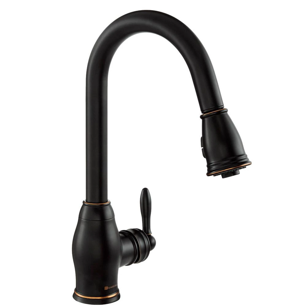 Newbury Single-Handle Pull-Down Sprayer Kitchen Faucet In Oil-Rubbed Bronze 3 Newbury Single-Handle Pull-Down Sprayer Kitchen Faucet In Oil-Rubbed Bronze
