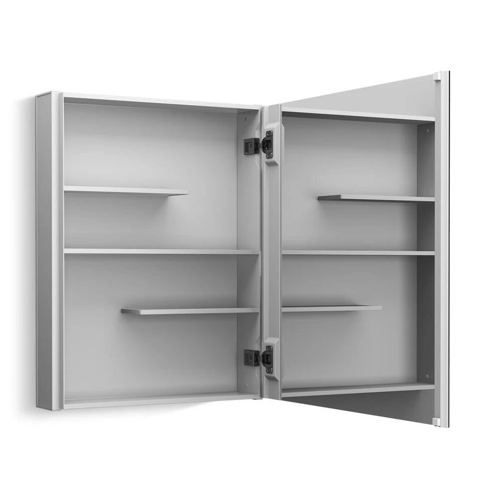 Maxstow 20 In. X 24 In. Frameless Surface-Mount Aluminum Medicine Cabinet 4 Maxstow 20 In. X 24 In. Frameless Surface-Mount Aluminum Medicine Cabinet - Image 2