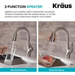 Merlin Single-Handle Pull-Down Sprayer Kitchen Faucet With Dual Function Sprayhead In Spot Free Stainless Steel -Household Items Sales aa676878a08ee1196350f40391d19365 1800x1800