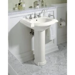 KOHLER Devonshire Vitreous China Pedestal Combo Bathroom Sink In White With Overflow Drain -Household Items Sales ac472750aedd68c65bfbef067292e982 1800x1800