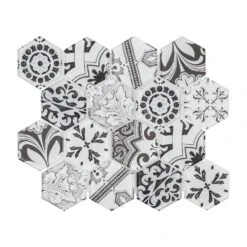 Jeffrey Court Morris Block 11.50 In. X 13.75 In. X 6 Mm Hexagon Glossy Glass Mosaic Tile -Household Items Sales ae09ab7d4beb76ccac718753909ee4fc 1800x1800