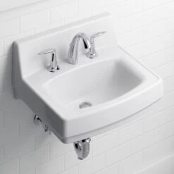 KOHLER Greenwich Wall-Mount Vitreous China Bathroom Sink In White With Overflow Drain -Household Items Sales b0378d076d5871ec5e505c58113727c3 1800x1800