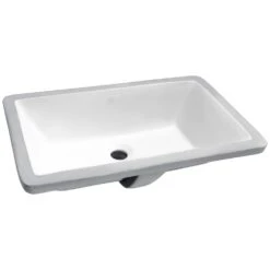 ANZZI Rhodes Series 7 In. Ceramic Undermount Sink Basin In White