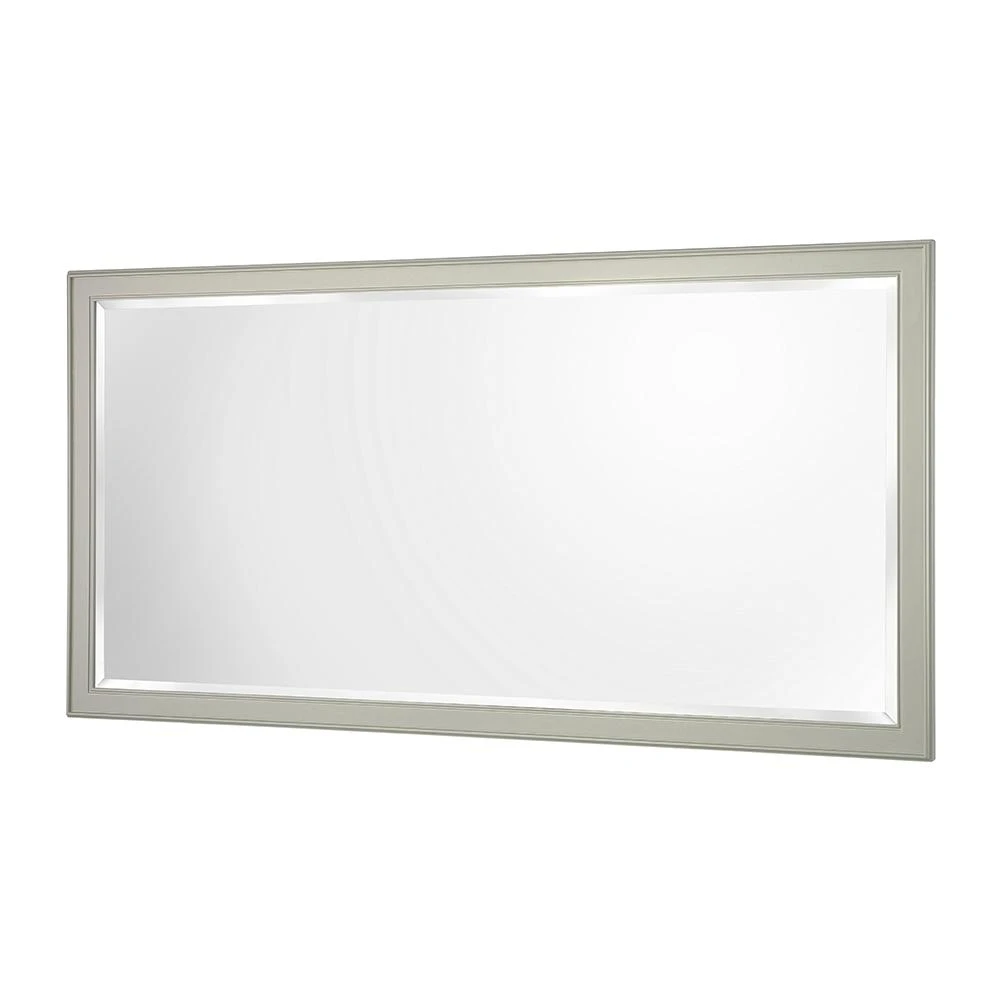 60 In. W X 31 In. H Framed Rectangular Bathroom Vanity Mirror In Grey 9 60 In. W X 31 In. H Framed Rectangular Bathroom Vanity Mirror In Grey - Image 7