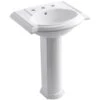 KOHLER Devonshire Vitreous China Pedestal Combo Bathroom Sink In White With Overflow Drain -Household Items Sales b40976968967c6afd6b812b3bfb614db 1800x1800