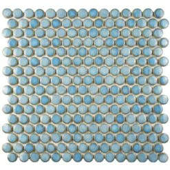 Merola Tile Hudson Penny Round Matte Black 12 In. X 12-5/8 In. X 5 Mm Porcelain Mosaic Tile (10.74 Sq. Ft. / Case) -Household Items Sales b58157efb3bc844c96f34d943f096280 1800x1800