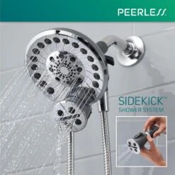 SideKick Two-in-One 5-Spray Dual Showerhead And Handheld Showerhead With Pause In Chrome -Household Items Sales b59b5d4517ebe5de640a7baffd4bcd3d 1800x1800
