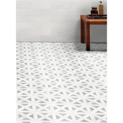 MSI Geometrica 12 In. X 12 In. X 10mm Bianco Dolomite Polished Marble Mesh-Mounted Mosaic Tile (10 Sq. Ft. / Case) -Household Items Sales b6dd55b1e6a9745508310acdd730e902 1800x1800