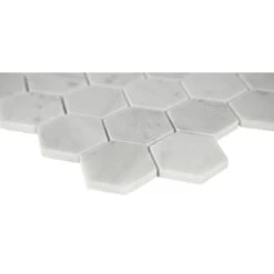 MSI Carrara White Hexagon 11.75 In. X 12 In. X 8mm Honed Marble Mesh-Mounted Mosaic Tile (9.8 Sq. Ft./case) -Household Items Sales b7bf5520dd44de515c948f8ee2ca435c 1800x1800