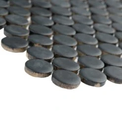 Merola Tile Hudson Penny Round Matte Black 12 In. X 12-5/8 In. X 5 Mm Porcelain Mosaic Tile (10.74 Sq. Ft. / Case) -Household Items Sales ba7abcda9df8492516d47d389635d1a7 1800x1800