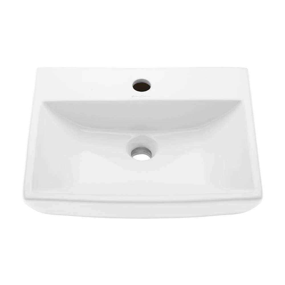 Swiss Madison Sublime Compact Ceramic Wall Hung Sink In White 4 Swiss Madison Sublime Compact Ceramic Wall Hung Sink In White - Image 2