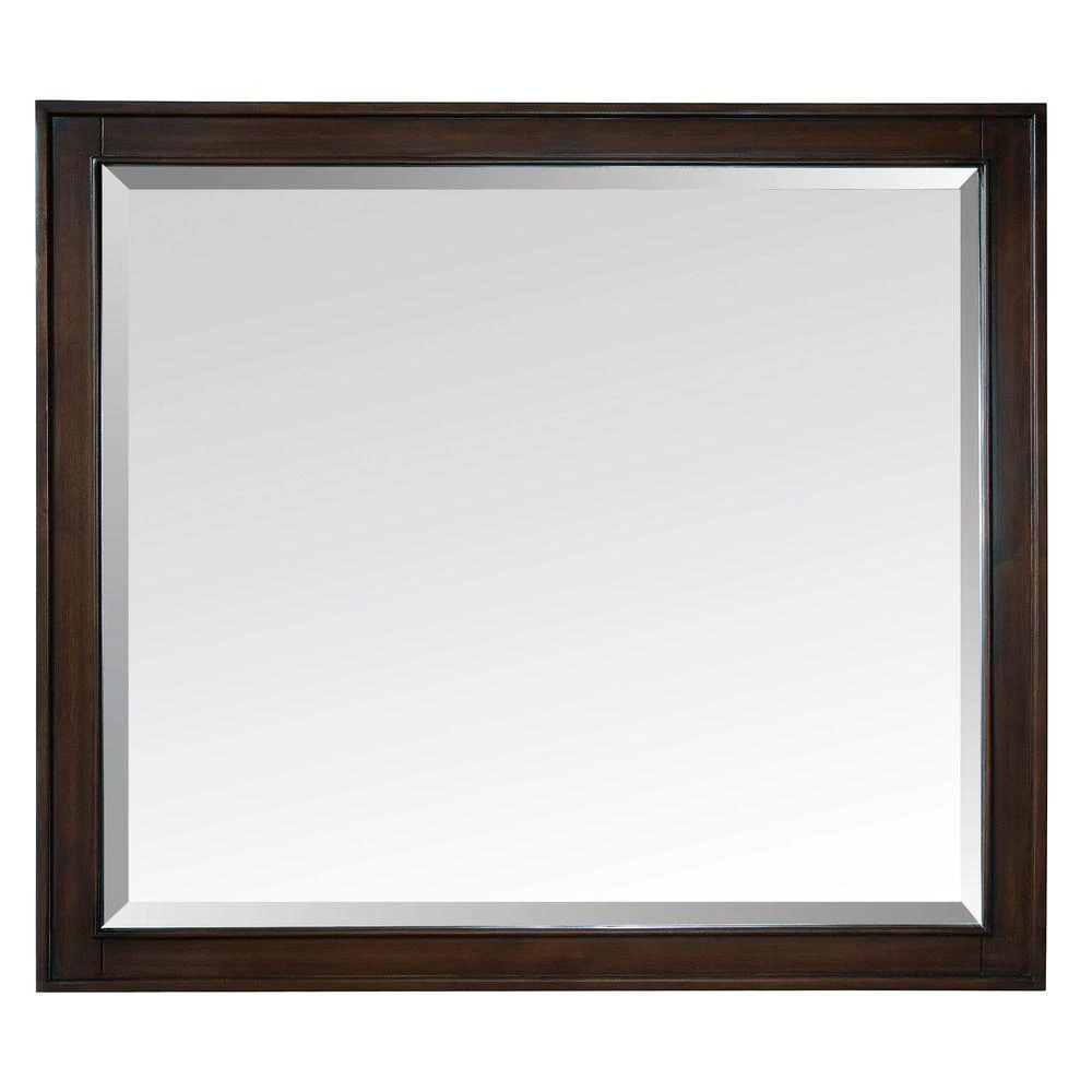 Madison 36 In. W X 32 In. H Single Framed Mirror In White 11 Madison 36 In. W X 32 In. H Single Framed Mirror In White - Image 9