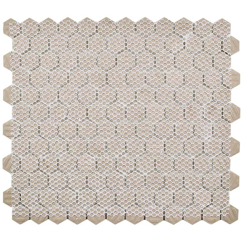 Merola Tile Metro Hex Matte Black 10-1/4 In. X 11-7/8 In. X 5 Mm Porcelain Mosaic Tile (8.65 Sq. Ft. /Case) 8 Merola Tile Metro Hex Matte Black 10-1/4 In. X 11-7/8 In. X 5 Mm Porcelain Mosaic Tile (8.65 Sq. Ft. /Case) - Image 6