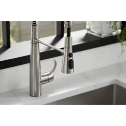 Simplice Single-Handle Pull-Down Sprayer Kitchen Faucet In Vibrant Stainless -Household Items Sales bdb640f074ca286a299817abebeefeb2 1800x1800