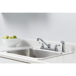 Constructor 2-Handle Standard Kitchen Faucet With Side Sprayer In Chrome -Household Items Sales bddc006ce35c9718c0ea2971650eb174 1800x1800