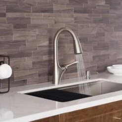 Merlin Single-Handle Pull-Down Sprayer Kitchen Faucet With Dual Function Sprayhead In Spot Free Stainless Steel -Household Items Sales c06f64a5b6ef6e089e73b7db5e27d2ec 1800x1800