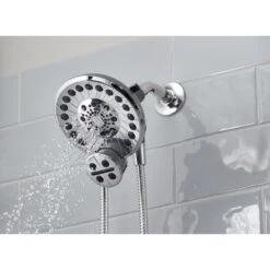 SideKick Two-in-One 5-Spray Dual Showerhead And Handheld Showerhead With Pause In Chrome -Household Items Sales c0f8bdda293550313ec19f994db5803a 1800x1800
