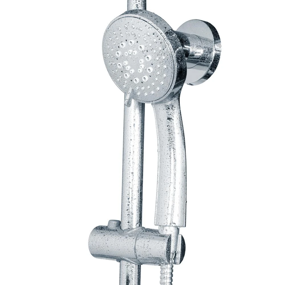 7-spray 8 In. Dual Shower Head And Handheld Shower Head With Body Spray In Chrome 10 7-spray 8 In. Dual Shower Head And Handheld Shower Head With Body Spray In Chrome - Image 8