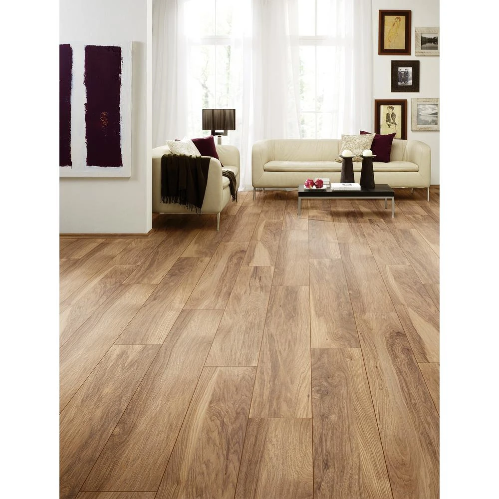 Home Decorators Collection Shefton Hickory 12mm Thick X 6.1 In. Wide X 47.64 In. Length Laminate Flooring (14.13 Sq. Ft. / Case) 10 Home Decorators Collection Shefton Hickory 12mm Thick X 6.1 In. Wide X 47.64 In. Length Laminate Flooring (14.13 Sq. Ft. / Case) - Image 8