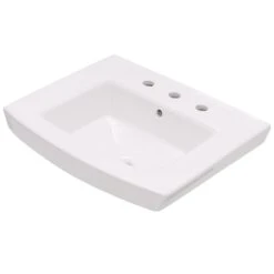 KOHLER Archer 20-7/16 In. Vitreous China Pedestal Sink Basin In White With Overflow Drain -Household Items Sales c9a1ecb4a6ee6ec0c805f530e12d80c9 1800x1800