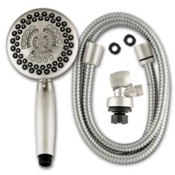 9-Spray 4.5 In. Single Wall Mount Low Flow Handheld Adjustable Shower Head In Brushed Nickel 14 9-Spray 4.5 In. Single Wall Mount Low Flow Handheld Adjustable Shower Head In Brushed Nickel -Household Items Sales cbfd64459097483103572d167d02136b 1800x1800