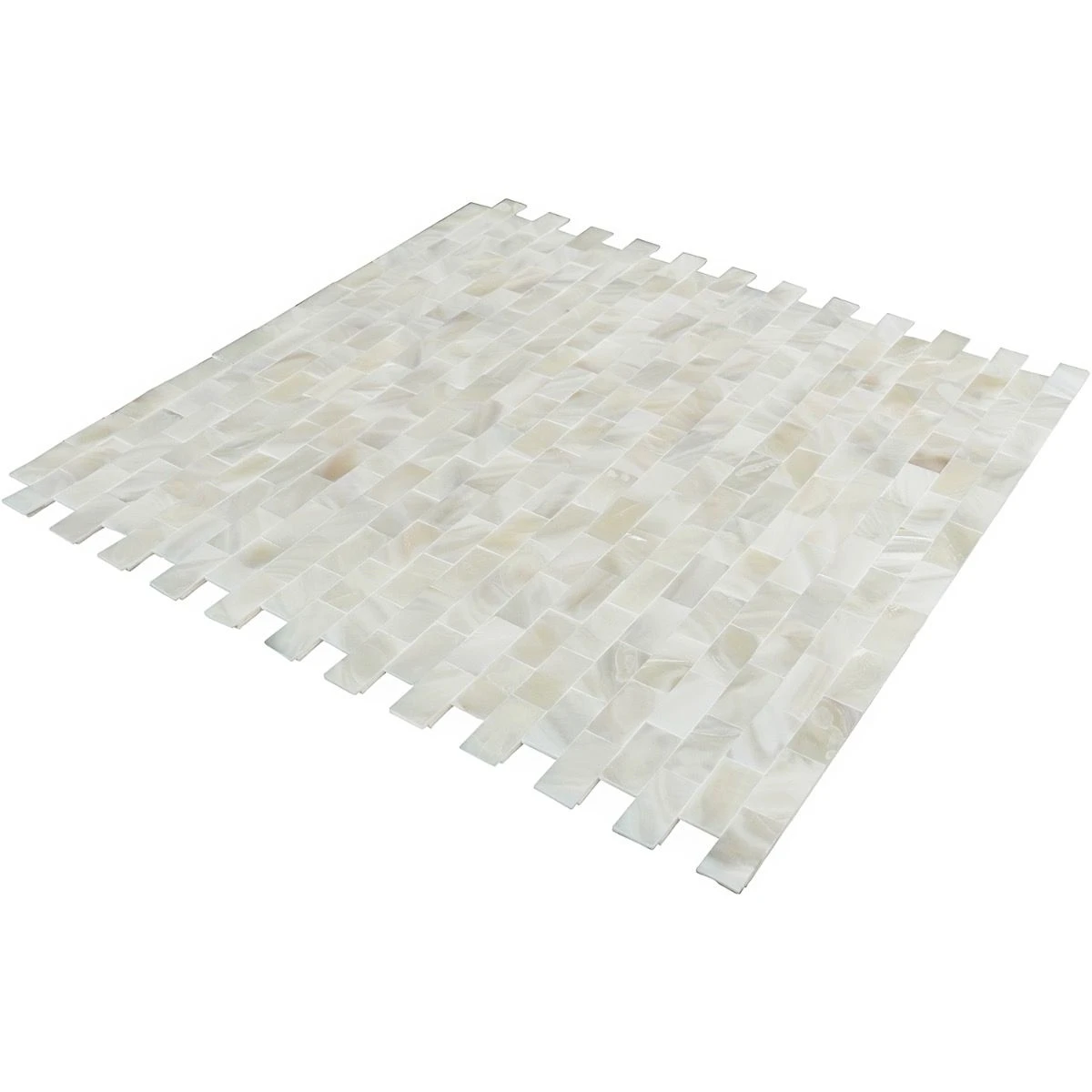 Bond Tile Easy Luxe Mother Of Pearl Brick 11.31 In. X 11.81 In. Peel And Stick Tile (0.92 Sq. Ft. / Sheet) 8 Bond Tile Easy Luxe Mother Of Pearl Brick 11.31 In. X 11.81 In. Peel And Stick Tile (0.92 Sq. Ft. / Sheet) - Image 6