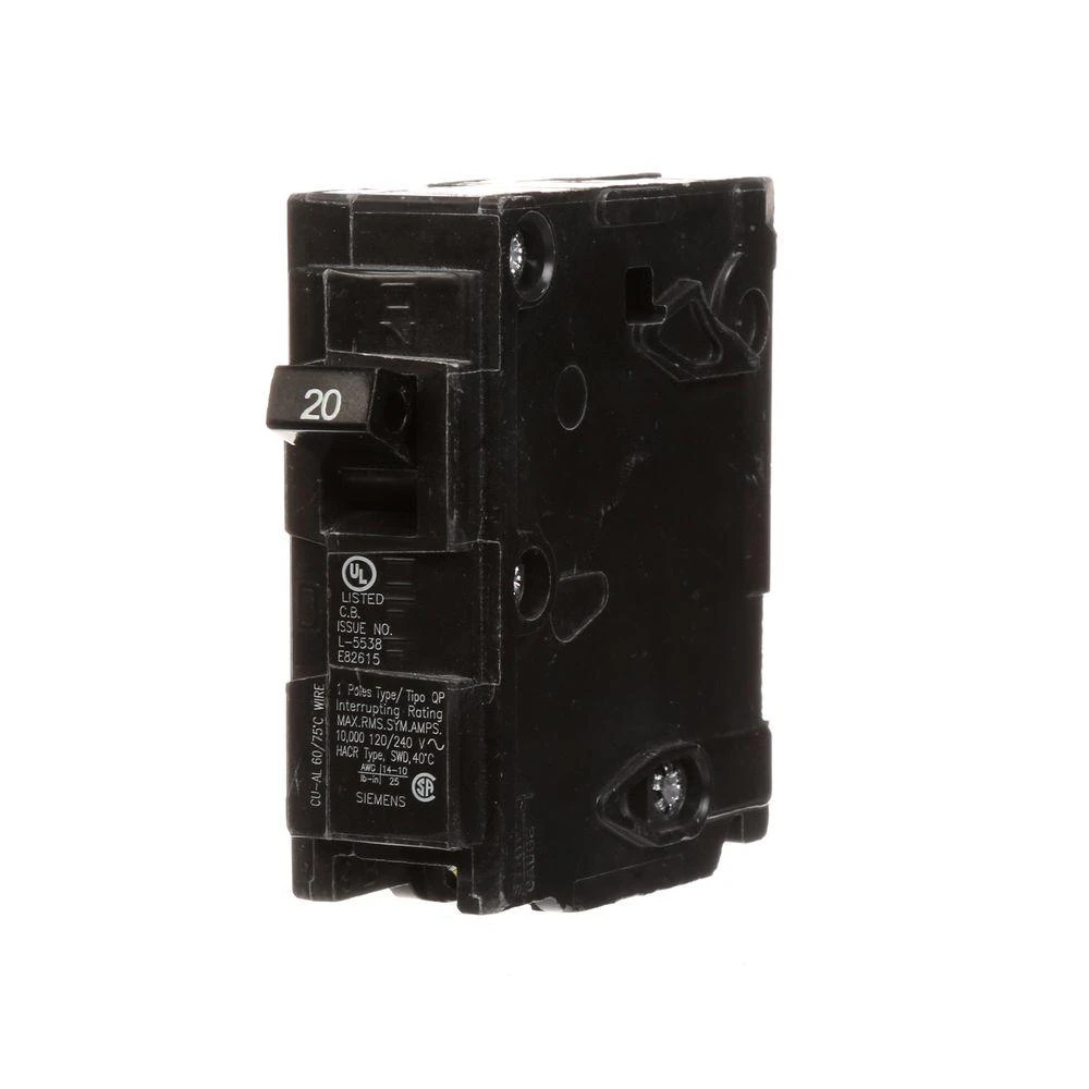 20 Amp Single-Pole Type QP Circuit Breaker 2 20 Amp Single-Pole Type QP Circuit Breaker