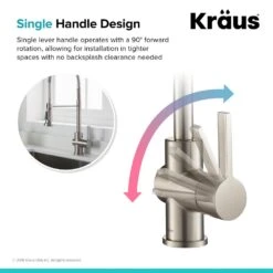 Britt Single Handle Commercial Kitchen Faucet With Dual Function Sprayhead In All-Brite Spot Free Stainless Steel Finish -Household Items Sales cde535847b07d8a6b6b1f7c2c1309266 1800x1800