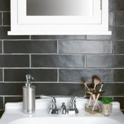 Merola Tile Chester Matte Nero 3 In. X 12 In. Ceramic Wall Subway Tile (5.93 Sq. Ft. / Case) -Household Items Sales ce6d457bf3086d1b3f471705f717d205 1800x1800