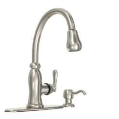 Pavilion Single-Handle Pull-Down Kitchen Faucet With TurboSpray And FastMount And Soap Dispenser In Bronze -Household Items Sales d04a57fc4987857b575fa5f05f127108 1800x1800