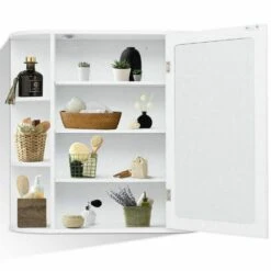 6.5 In. X 25 In. X 26 In. White Multipurpose Wall Surface Mount Bathroom Storage Medicine Cabinet With Mirror -Household Items Sales d0a2fcc9bc2a6af4287afbec72ac88cf 1800x1800