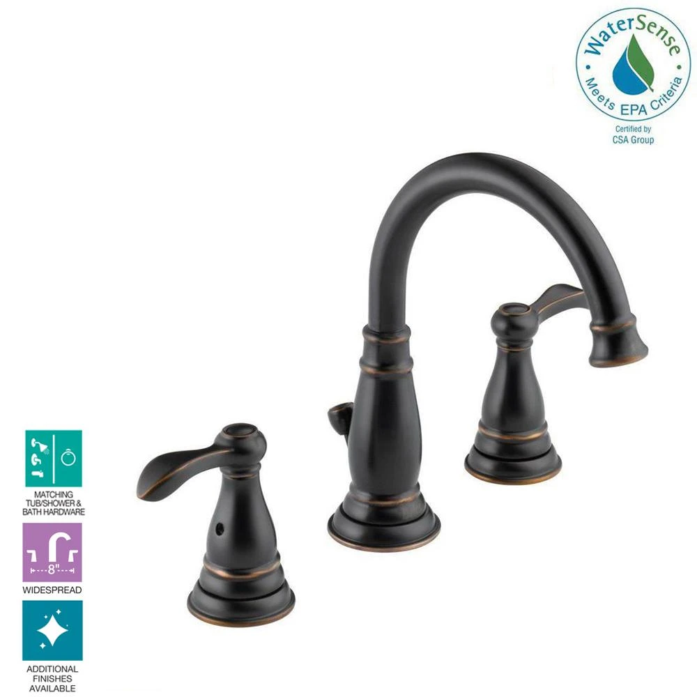 Porter 8 In. Widespread 2-Handle Bathroom Faucet In Oil Rubbed Bronze 13 Porter 8 In. Widespread 2-Handle Bathroom Faucet In Oil Rubbed Bronze - Image 11