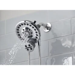 SideKick Two-in-One 5-Spray Dual Showerhead And Handheld Showerhead With Pause In Chrome -Household Items Sales d4142b7b3502582f3ecf4623ec833f86 1800x1800