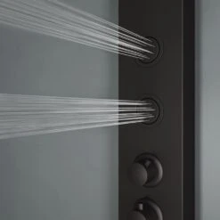 Elling-Ton 59 In. 4-Jet High Pressure Shower System With Fixed Rainhead And Handheld Dual Shower In Matte Black -Household Items Sales d59c39b739a321aea7cfaf98b1c4dfbd 1800x1800