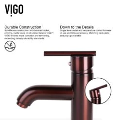 VIGO Rectangular Glass Vessel Bathroom Sink In Russet With Faucet Set In Oil Rubbed Bronze -Household Items Sales d78922fc3d6a68cf1534350b721d4064 1800x1800