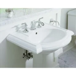 KOHLER Devonshire Vitreous China Pedestal Combo Bathroom Sink In White With Overflow Drain -Household Items Sales d95ec2c2cf1138c2b07b3804ac773c53 1800x1800